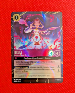 Disney Lorcana - BELLE Accomplished Mystic #41/P3 Quest Promo Holo Foil Card - Image 1