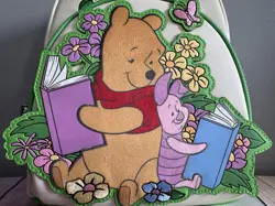 Loungefly Disney Winnie the Pooh Floral Pooh and Piglet Reading Mini Backpack - Image 2