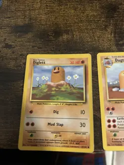 Pokemon Diglett/Dugtrio 47-19/102 Base Combo Set Regular WOTC Vintage - Image 4