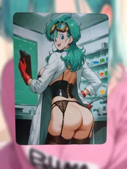 Bulma Dragon Ball Z Anime Waifu Sexy Goddess Doujin Lewd Hentai Card - Image 1