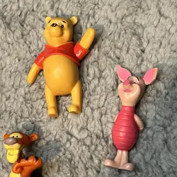 Disney Winnie The Pooh Mini Small Figures With Piglet Tigger Eeyore Lot Of 4 - Image 2