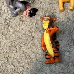 Disney Winnie The Pooh Mini Small Figures With Piglet Tigger Eeyore Lot Of 4 - Image 3