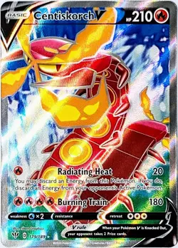 Centiskorch V 179/189 FULL ART ULTRA RARE Pokemon Card TCG 2020 Darkness Ablaze - Image 1