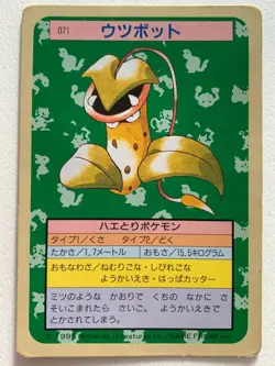 Victreebel NO.071 Topsun Pokemon card Japanese Green Back 1995 RARE - Image 1