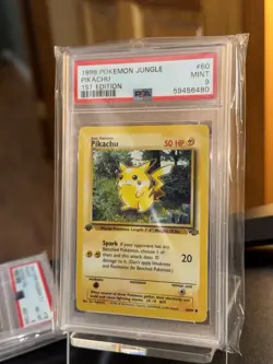 NO RESERVE 1999 Pokemon Jungle Pikachu 1st Edition #60 PSA 9 - Image 2