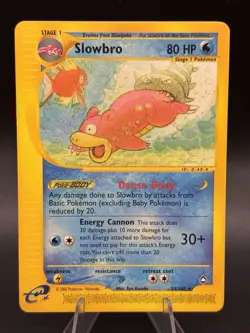 Pokemon Slowbro Rare Aquapolis Regular 033/147 2002 English NM PACK FRESH - Image 1