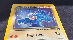 Pokemon Dark Machamp Holo Rare 10/82 Team Rocket 70 HP 2000 Unlimited LP - Image 3