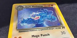 Pokemon Dark Machamp Holo Rare 10/82 Team Rocket 70 HP 2000 Unlimited LP - Image 4