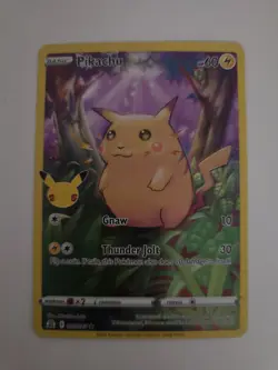 Pokemon TCG Pikachu Sword & Shield 005/025 Celebrations 25th Holo Rare - Image 1