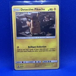 Pokemon Detective Pikachu SM194 Detective Pikachu Promo Holo Basic 90 HP - Image 1
