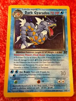 Pokemon TCG Dark Gyarados 8/82 Team Rocket Unlimited Holo Rare - LP Excellent - Image 2