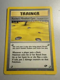 Pokemon TCG Rocket's Minefield Gym Trainer 119/132 Gym Challenge - Image 1