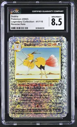 CGC 8.5 Dodrio Reverse Holo 41/110 Legendary Collection 2002 Pokemon Card - Image 1