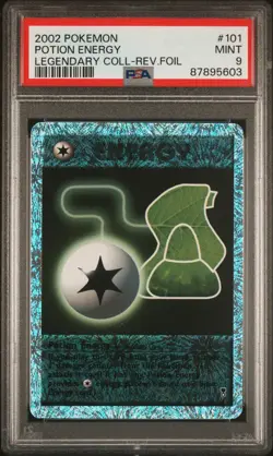 PSA 9 Potion Energy Reverse Holo 101/110 Legendary Collection 2002 Pokemon Card - Image 1