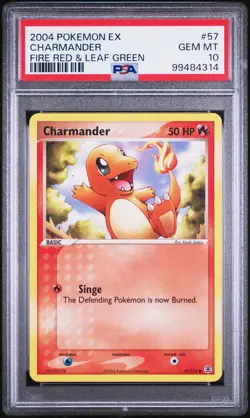 PSA 10 Charmander 57/112 EX Fire Red & Leaf Green 2004 Pokemon Card - Image 1
