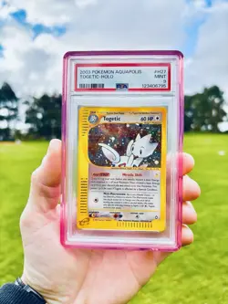 2003 Pokemon Aquapolis Togetic Holo 💕🌀 SWIRL #H27 PSA 9 - NEW CERT - Image 3
