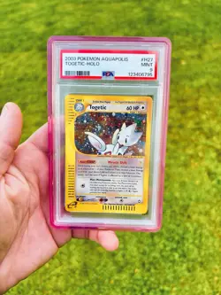 2003 Pokemon Aquapolis Togetic Holo 💕🌀 SWIRL #H27 PSA 9 - NEW CERT - Image 4