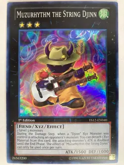 Muzurhythm the String Djinn - YS12-EN040 - Super Rare - 1st Edition - Image 1