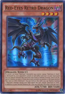 Yugioh! LP Red-Eyes Retro Dragon - BOSH-EN095 - Super Rare - Unlimited Edition L - Image 1