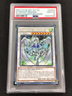 Yugioh 2020 Stardust Dragon 1st TOCH-EN050 PSA 10 Collectors Rare - Image 1
