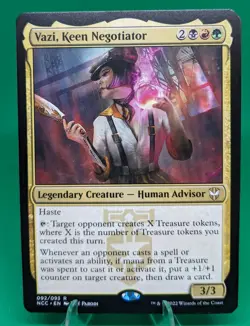 MTG Vazi, Keen Negotiator Commander: Streets of New Capenna 092/093 Regular Rare - Image 1