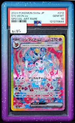 Sylveon ex #212/187 Terastal Fest ex PSA 10 Pokemon Card - Image 1