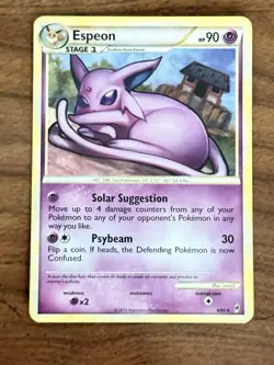 Pokemon Espeon Holo Rare TCG Card 4/95 Call of Legends Series 2011 - Image 1