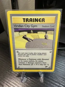 Viridian City Gym Gym Challenge Pokemon Card LP/MP - Image 1