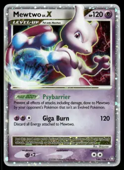 Cards Mewtwo LV.X 144/146 Legends Awakened Holo LV.X Rare LP - Image 1