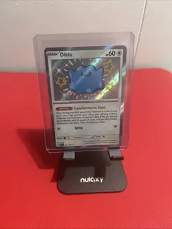 Pokemon TCG Ditto Baby Shiny Holo Rare Card 201/091 Sv: Paldean Fates - Image 1