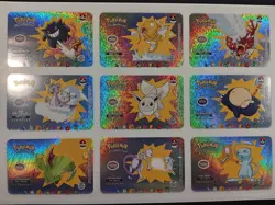 2024 POKEMON UNCUT Cards Full Set 18/18 2 SHEETS Who's That POKEMON SILVER FOIL - Image 1