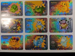 2024 POKEMON UNCUT Cards Full Set 18/18 2 SHEETS Who's That POKEMON SILVER FOIL - Image 2
