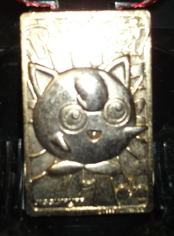 1999, POKEMON, JIGGLYPUFF, GOLD CARD, NINTENDO, IN POKE BOX - Image 2