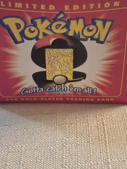 New! Sealed! Pokemon Charizard Trading Card 23k Gold Plated 1999 Burger King Mib - Image 2