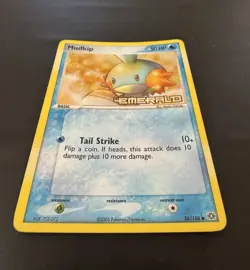 Pokemon Mudkip 50 HP Holo Rare EX Emerald 56/106 Basic Nintendo 2005 Card - Image 3