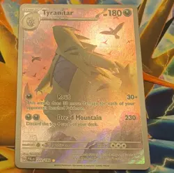 Pokemon Tyranitar 222/193 Sv02: Paldea Evolved Illustration Rare Holo 180 HP - Image 1