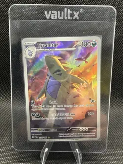 Pokemon Tyranitar Illustration Rare Holo Sv02 Paldea Evolved 222/193 180 HP - Image 1