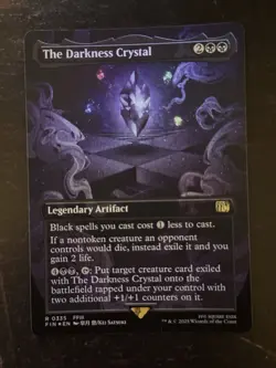MTG Final Fantasy English The Darkness Crystal Borderless 0335 Foil - Image 1