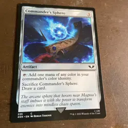 MTG commanders sphere magic card 235c artifact 40K - Image 1
