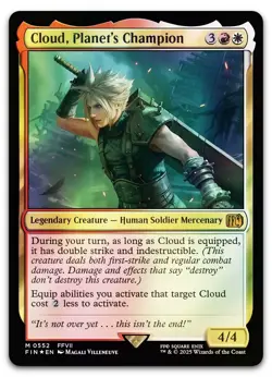 Cloud, Planet's Champion #552 (Foil) (NM) Final Fantasy FIN Magic MTG - Image 1