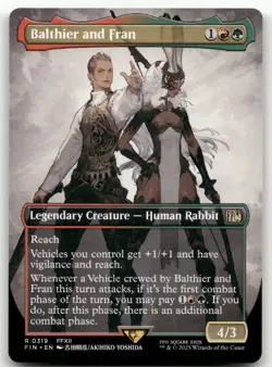 Balthier and Fran (0319) (Borderless) #319 (NM) Final Fantasy FIN Magic MTG - Image 1