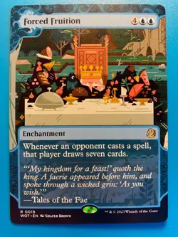 MTG 1x Forced Fruition # 18 Wilds of Eldraine Enchanting Tales Magic the x1 NM - Image 1