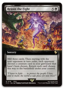 Rejoin the Fight (Extended Art) #118 (NM) Final Fantasy FIC Magic MTG - Image 1