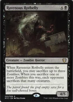 Ravenous Rotbelly - Commander: Innistrad: Midnight Hunt - 22 NM - Image 1