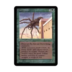 WOTC MtG Alpha Giant Spider (C) VG- - Image 1