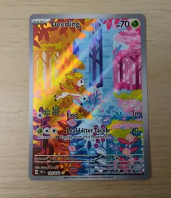 Pokemon Deerling 165/162 Scarlet & Violet Temporal Forces Holo TCG Card - Image 2