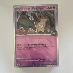 Pokemon Team Rocket's Mimikyu Destined Rivals 087/182 Prerelease Holo SEALED - Image 5