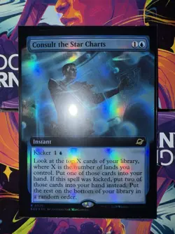 Consult the Star Charts Extended Art *FOIL* - EOE 0325 - MTG Magic - Image 1