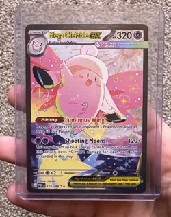Pokemon Mega Clefable EX 119/088 POR Holo Ability 320 HP 120+ Attack Card - Image 1