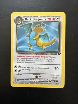 Pokemon Dark Dragonite TCG Card 22/82 Non-Holo - LP - Image 1